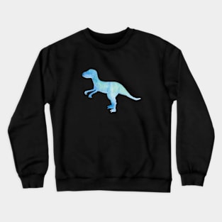 watercolor raptor dinosaur Crewneck Sweatshirt
